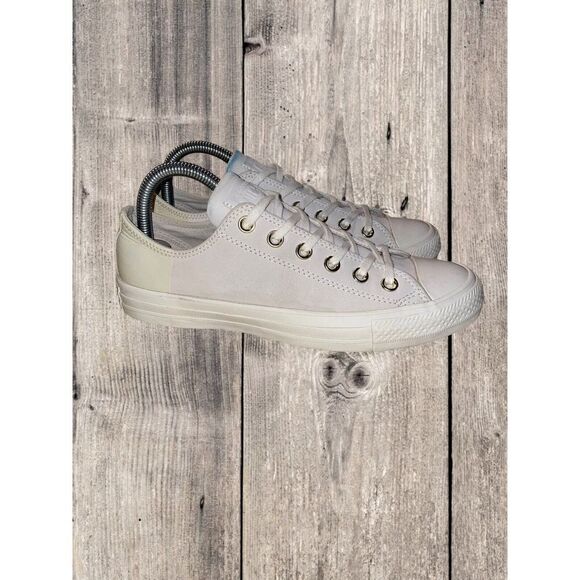 Converse Chuck Taylor All Star Leather Ox Gray Low Top Womens 7.5 / Men's 5.5 - Picture 1 of 10